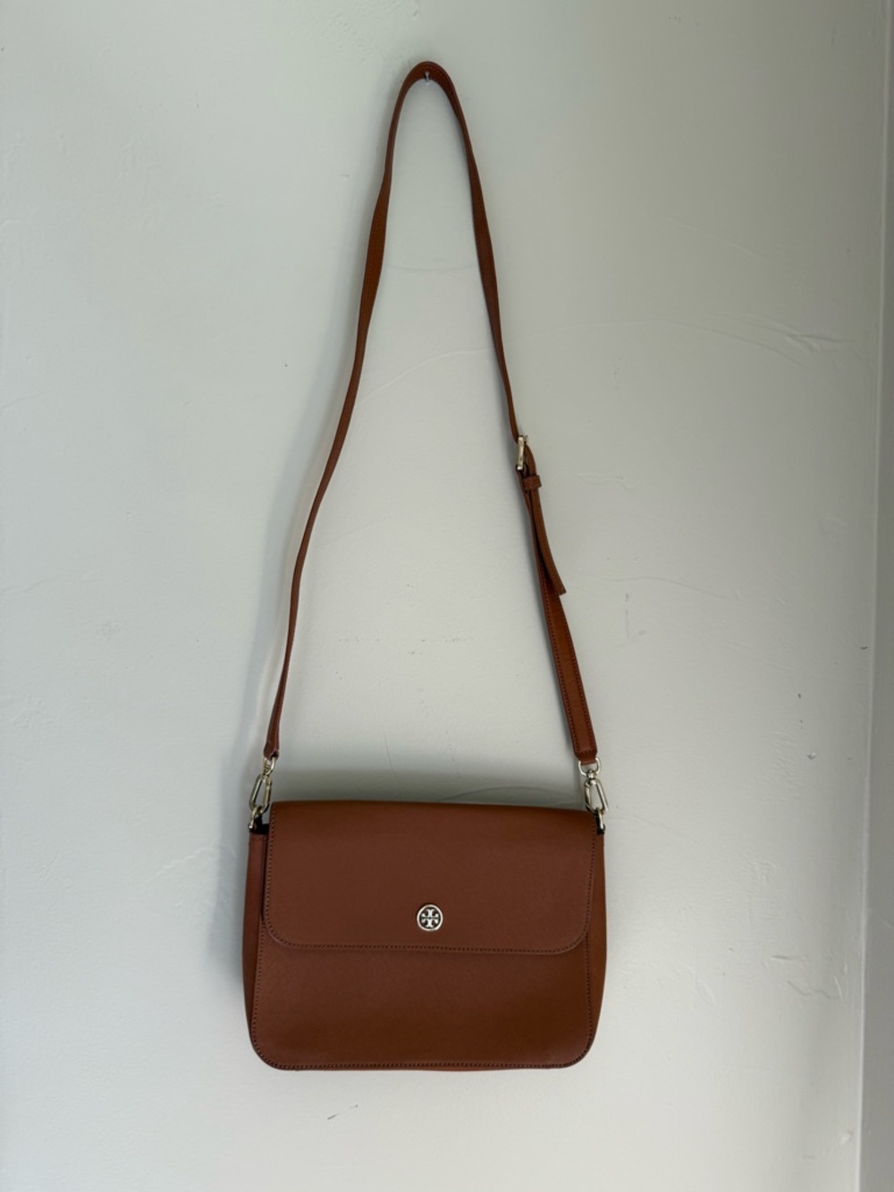 Tory Burch Brown Leather Crossbody Bag